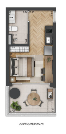 Imagem Apartamento com 1 Quarto à Venda, 27 m² em Pinheiros - São Paulo