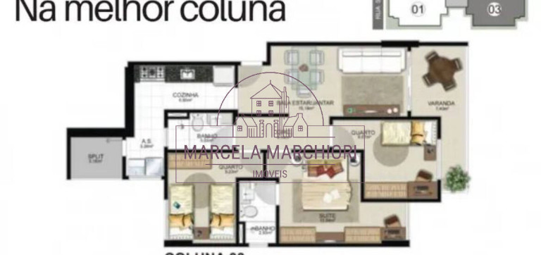 Imagem Apartamento com 3 Quartos à Venda, 90 m² em Itapuã - Vila Velha Imagem Apartamento com 3 Quartos à Venda, 90 m² em Itapuã - Vila Velha