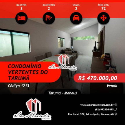 Imagem Casa de Condomínio com 3 Quartos à Venda, 72 m² em Tarumã - Manaus Imagem Casa de Condomínio com 3 Quartos à Venda, 72 m² em Tarumã - Manaus