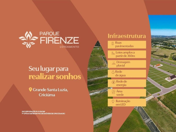 Imagem Terreno à Venda, 360 m² em Santa Luzia - Criciúma Imagem Terreno à Venda, 360 m² em Santa Luzia - Criciúma