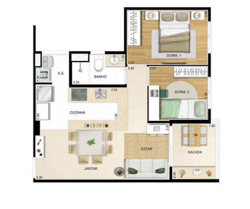 Imagem Apartamento com 2 Quartos à Venda, 56 m² em Sapopemba - São Paulo Imagem Apartamento com 2 Quartos à Venda, 56 m² em Sapopemba - São Paulo