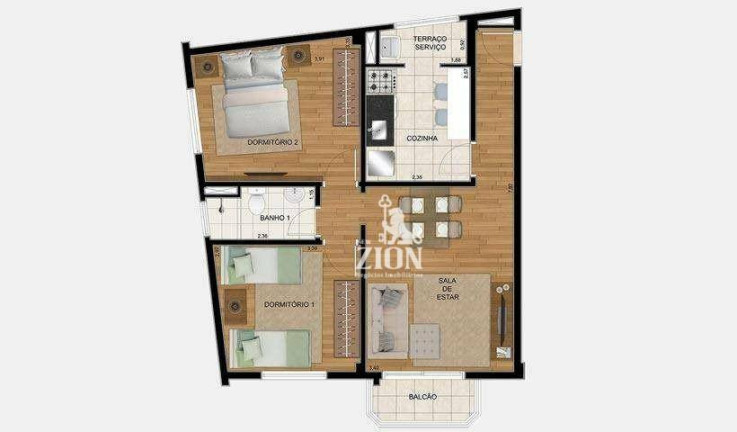 Imagem Apartamento com 2 Quartos à Venda, 62 m² em Parque Mandaqui - São Paulo