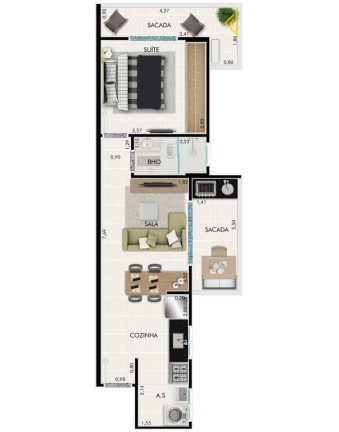 Imagem Apartamento com 2 Quartos à Venda, 64 m² em Guilhermina - Praia Grande Imagem Apartamento com 2 Quartos à Venda, 64 m² em Guilhermina - Praia Grande