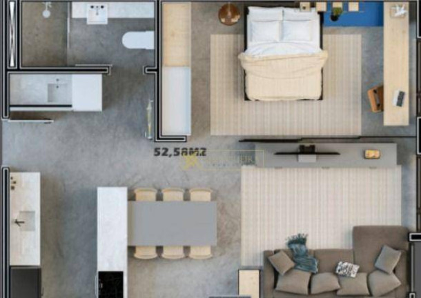 Imagem Apartamento com 1 Quarto à Venda, 52 m² em Trindade - Florianópolis