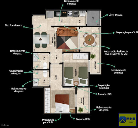 Imagem Imóvel com 2 Quartos à Venda, 64 m² em Praia De Itaparica - Vila Velha