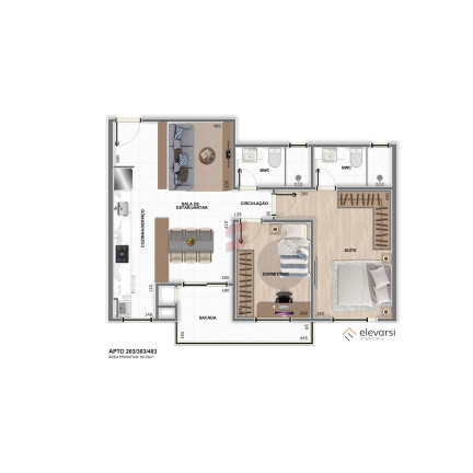 Imagem Apartamento à Venda, 62 m² em Centro - Pinhais Imagem Apartamento à Venda, 62 m² em Centro - Pinhais