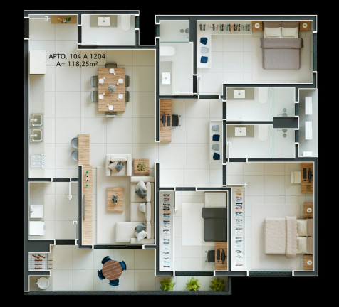 Imagem Apartamento com 3 Quartos à Venda, 118 m² em Pedra Branca - Palhoça Imagem Apartamento com 3 Quartos à Venda, 118 m² em Pedra Branca - Palhoça