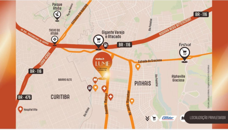 Imagem Apartamento com 2 Quartos à Venda, 69 m² em Atuba - Curitiba