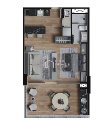 Imagem Apartamento com 1 Quarto à Venda, 54 m² em Batista Campos - Belém