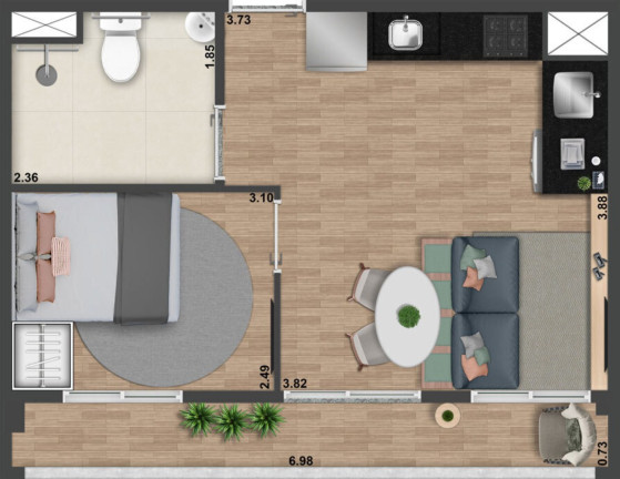 Imagem Apartamento com 1 Quarto à Venda, 52 m² em Perdizes - São Paulo