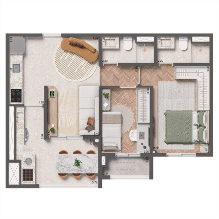 Imagem Imóvel com 2 Quartos à Venda, 84 m² em Vila Palmeiras - São Paulo