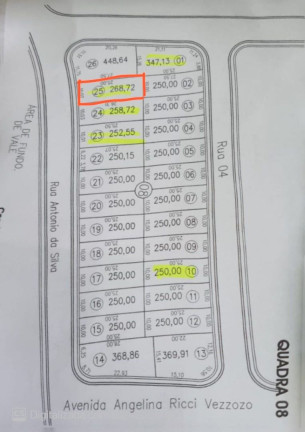 Terreno à Venda, 264 m² em Indústrias Leves - Londrina