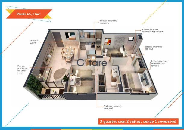 Imagem Apartamento com 3 Quartos à Venda, em Joaquim Távora - Fortaleza Imagem Apartamento com 3 Quartos à Venda, em Joaquim Távora - Fortaleza