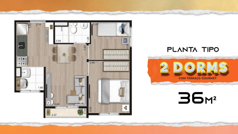 Imagem Apartamento com 2 Quartos à Venda, 37 m² em água Branca - São Paulo