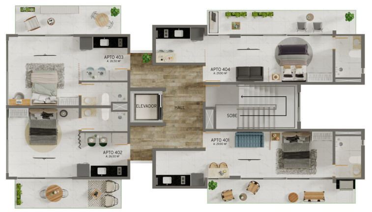 Imagem Apartamento com 1 Quarto à Venda, 35 m² em Jardim Oceania - João Pessoa Imagem Apartamento com 1 Quarto à Venda, 35 m² em Jardim Oceania - João Pessoa