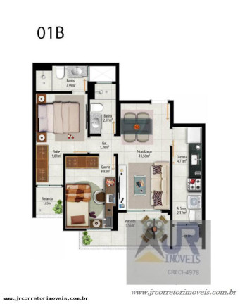 Imagem Apartamento com 3 Quartos à Venda, 85 m² em Praia Itaparica - Vila Velha Imagem Apartamento com 3 Quartos à Venda, 85 m² em Praia Itaparica - Vila Velha