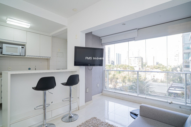Imagem Imóvel com 1 Quarto para Alugar, 34 m² em Brooklin - São Paulo