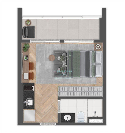 Imagem Studio com 1 Quarto à Venda, 27 m² em Brooklin Novo - São Paulo Imagem Studio com 1 Quarto à Venda, 27 m² em Brooklin Novo - São Paulo