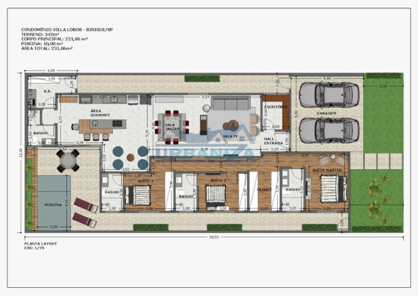 Imagem Casa à Venda, 231 m² em Condominio Residencial Villa Lobos - Birigui Imagem Casa à Venda, 231 m² em Condominio Residencial Villa Lobos - Birigui