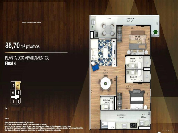 Imagem Apartamento com 2 Quartos à Venda, 85 m² em Canto Do Forte - Praia Grande Imagem Apartamento com 2 Quartos à Venda, 85 m² em Canto Do Forte - Praia Grande