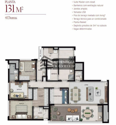 Imagem Apartamento com 4 Quartos à Venda, 131 m² em Vila Leopoldina - São Paulo Imagem Apartamento com 4 Quartos à Venda, 131 m² em Vila Leopoldina - São Paulo