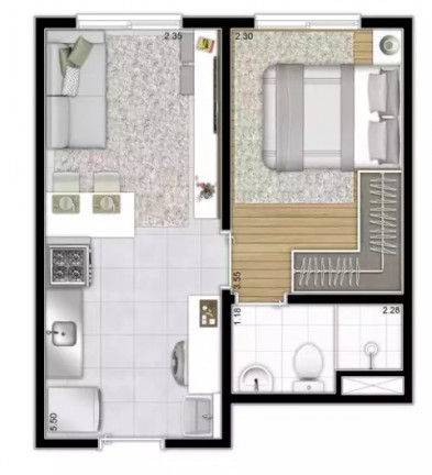 Imagem Imóvel com 2 Quartos à Venda, 31 m² em Bom Retiro - São Paulo