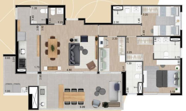 Imagem Apartamento com 4 Quartos à Venda, 146 m² em Chácara Klabin - São Paulo