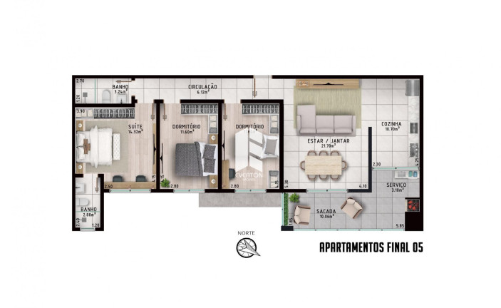 Imagem Apartamento com 3 Quartos à Venda, 109 m² em Nossa Senhora De Fátima - Santa Maria Imagem Apartamento com 3 Quartos à Venda, 109 m² em Nossa Senhora De Fátima - Santa Maria