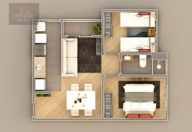 Imagem Apartamento com 2 Quartos à Venda, 49 m² em Jardim Da Balsa Ii - Americana Imagem Apartamento com 2 Quartos à Venda, 49 m² em Jardim Da Balsa Ii - Americana