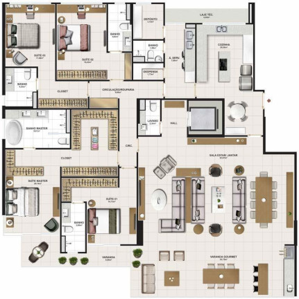 Imagem Apartamento com 4 Quartos à Venda, em Cabral - Teresina Imagem Apartamento com 4 Quartos à Venda, em Cabral - Teresina