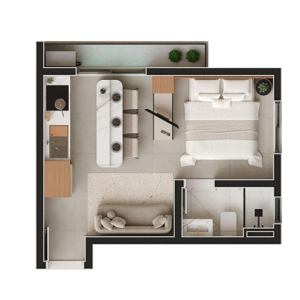 Imagem Apartamento com 1 Quarto à Venda, 39 m² em Centro - Sao Jose Dos Pinhais Imagem Apartamento com 1 Quarto à Venda, 39 m² em Centro - Sao Jose Dos Pinhais