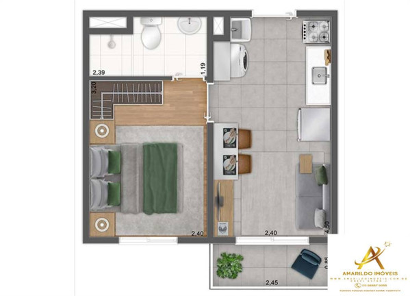 Imagem Apartamento com 1 Quarto à Venda, 27 m² em Bras - São Paulo
