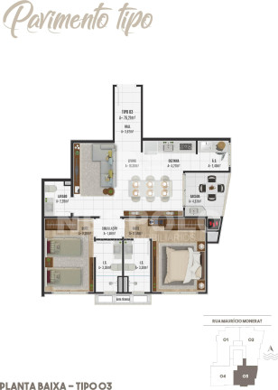 Imagem Apartamento à Venda, 103 m² em Gravatá - Navegantes Imagem Apartamento à Venda, 103 m² em Gravatá - Navegantes