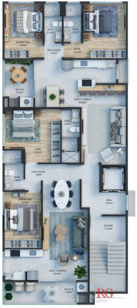 Imagem Apartamento com 2 Quartos à Venda, 75 m² em Centro - Navegantes