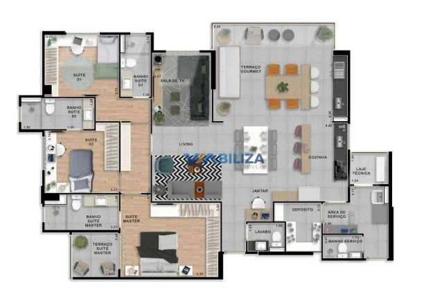 Imagem Apartamento com 4 Quartos à Venda, 150 m² em Jardim Zaira - Guarulhos Imagem Apartamento com 4 Quartos à Venda, 150 m² em Jardim Zaira - Guarulhos
