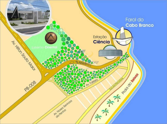 Imagem Terreno à Venda, 540 m² em Altiplano Cabo Branco - João Pessoa Imagem Terreno à Venda, 540 m² em Altiplano Cabo Branco - João Pessoa
