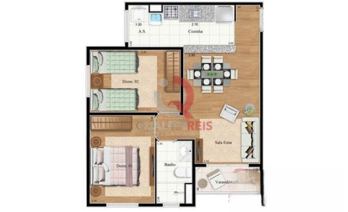 Imagem Apartamento com 2 Quartos à Venda, 51 m² em Furnas - São Paulo Imagem Apartamento com 2 Quartos à Venda, 51 m² em Furnas - São Paulo