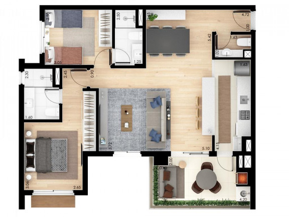 Imagem Apartamento com 3 Quartos à Venda, 91 m² em Jardim Guedala - São Paulo Imagem Apartamento com 3 Quartos à Venda, 91 m² em Jardim Guedala - São Paulo