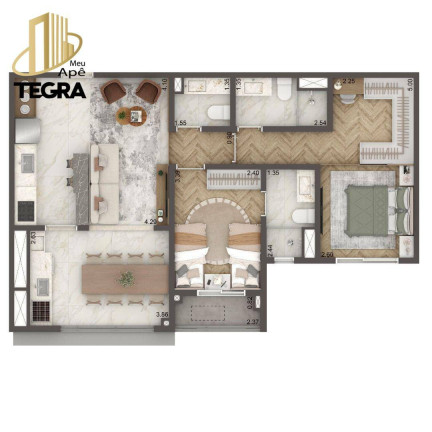 Imagem Apartamento com 4 Quartos à Venda, 127 m² em Brooklin - São Paulo Imagem Apartamento com 4 Quartos à Venda, 127 m² em Brooklin - São Paulo