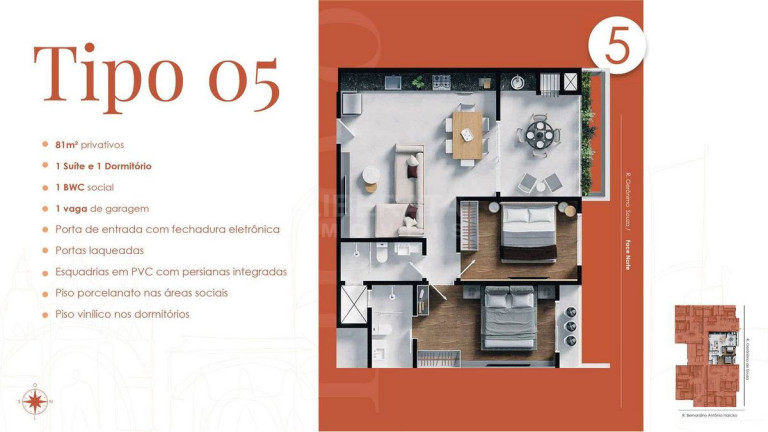 Imagem Apartamento com 2 Quartos à Venda, 81 m² em Gravatá - Navegantes Imagem Apartamento com 2 Quartos à Venda, 81 m² em Gravatá - Navegantes