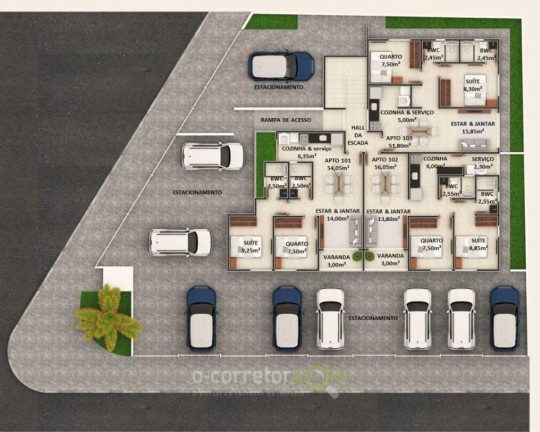 Imagem Apartamento com 2 Quartos à Venda, 54 m² em Brisamar - João Pessoa