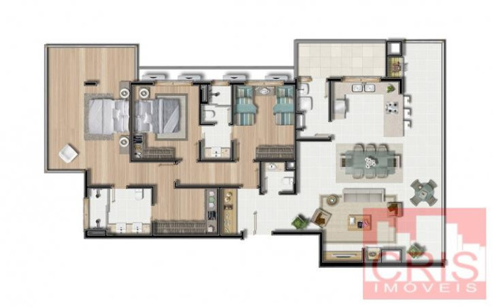 Imagem Apartamento com 3 Quartos à Venda, 166 m² em Cidade Alta - Bento Gonçalves