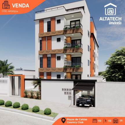 Imóvel com 1 Quarto à Venda, 61 m² em Jardim Country Club - Poços De Caldas