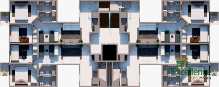 Imagem Cobertura com 2 Quartos à Venda, 96 m² em Campestre - Santo André