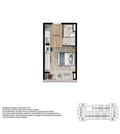 Imagem Studio com 1 Quarto à Venda, 24 m² em Campo Belo - São Paulo Imagem Studio com 1 Quarto à Venda, 24 m² em Campo Belo - São Paulo