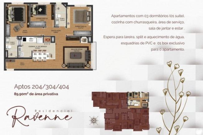 Imagem Apartamento com 3 Quartos à Venda, 89 m² em Floresta - Gramado
