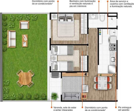 Imagem Imóvel com 2 Quartos à Venda, 47 m² em Jardim Garcia - Campinas