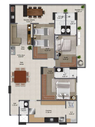 Imagem Apartamento com 3 Quartos à Venda, 125 m² em Guilhermina - Praia Grande Imagem Apartamento com 3 Quartos à Venda, 125 m² em Guilhermina - Praia Grande