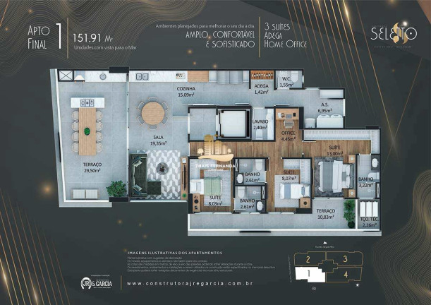 Imagem Apartamento com 3 Quartos à Venda, 151 m² em Canto Do Forte - Praia Grande Imagem Apartamento com 3 Quartos à Venda, 151 m² em Canto Do Forte - Praia Grande