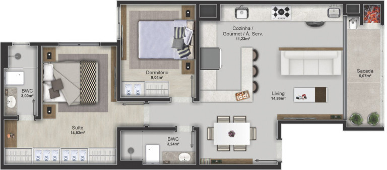 Imagem Apartamento com 2 Quartos à Venda, 71 m² em Nações - Balneário Camboriú Imagem Apartamento com 2 Quartos à Venda, 71 m² em Nações - Balneário Camboriú